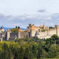 Carcassonne - panorama średniowiecznego miasta
