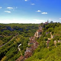 Rocamadour - panorama miasta