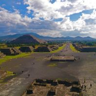 Teotihuacan- Piramida Słońca i Camino de los muertos