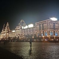 Moskwa - Plac Czerwony nocą