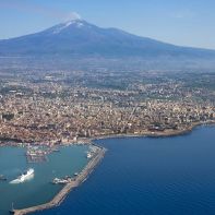 Sycylia - Widok na Etnę oraz Katanię