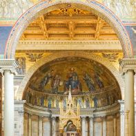 Rzym - Bazylika św. Pawła za Murami - wnętrze